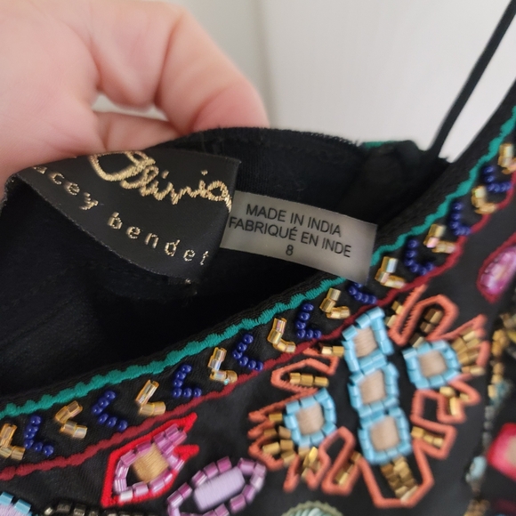 FLORENCIA EMBELLISHED MINI DRESS size 8 - Alice + Olivia - Picture 8 of 16